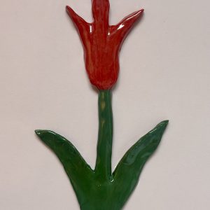 Wandblume aus Keramik