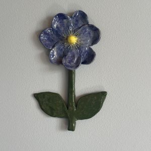 Wandblume aus Keramik
