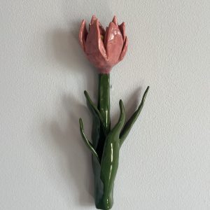 Wandblume aus Keramik