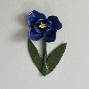 Wandblume aus Keramik