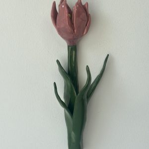 Wandblume aus Keramik